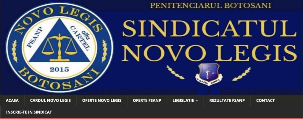 website - Sindicatul Novo Legis din Penitenciarul Botosani