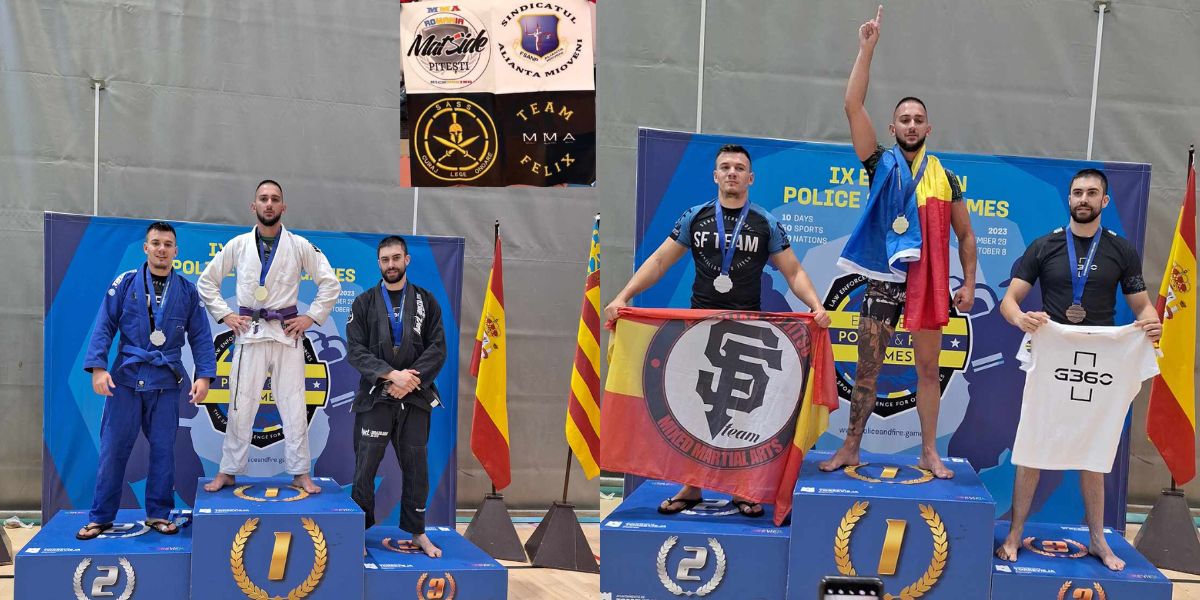 Polițistul de penitenciare, Felix DRĂGUȚ, e campion la Brazilian Jiu Jitsu Gi. FSANP se mândrește cu el.