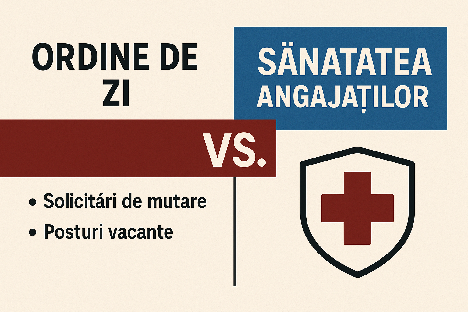 Consiliul de Conducere ANP: ședință despre mutări. FSANP cere introducerea pe ordinea de zi a unui subiect ignorat: sănătatea angajaților