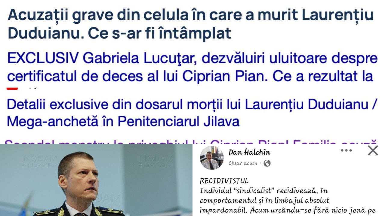 Halchin, portavocea clanurilor de interlopi. Atacă FSANP, dar nu zice nimic despre acuzațiile infractorilor la adresa polițiștilor de penitenciare.