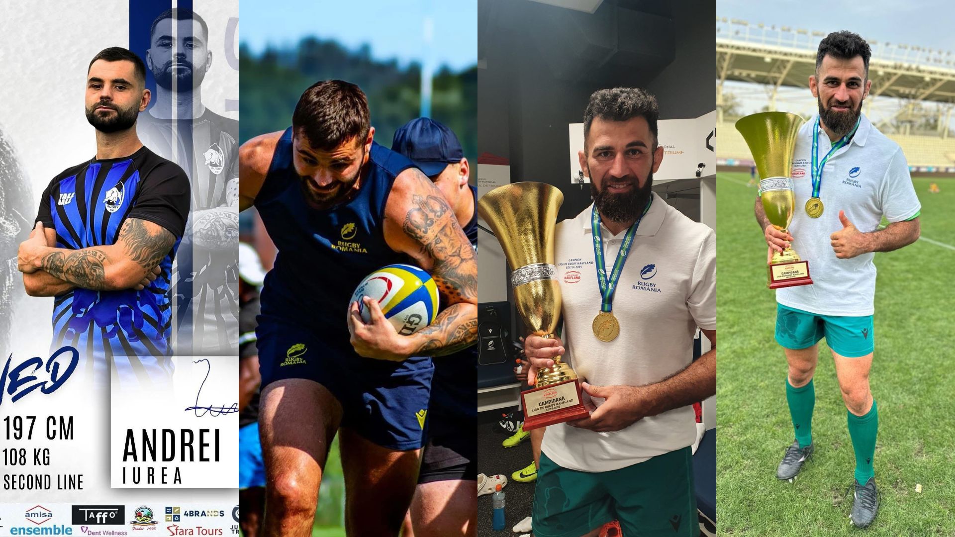 Polițiștii de penitenciare, campioni ai României la rugby. Mihai DICO și Andrei IUREA în echipa CSM Știința Baia Mare.