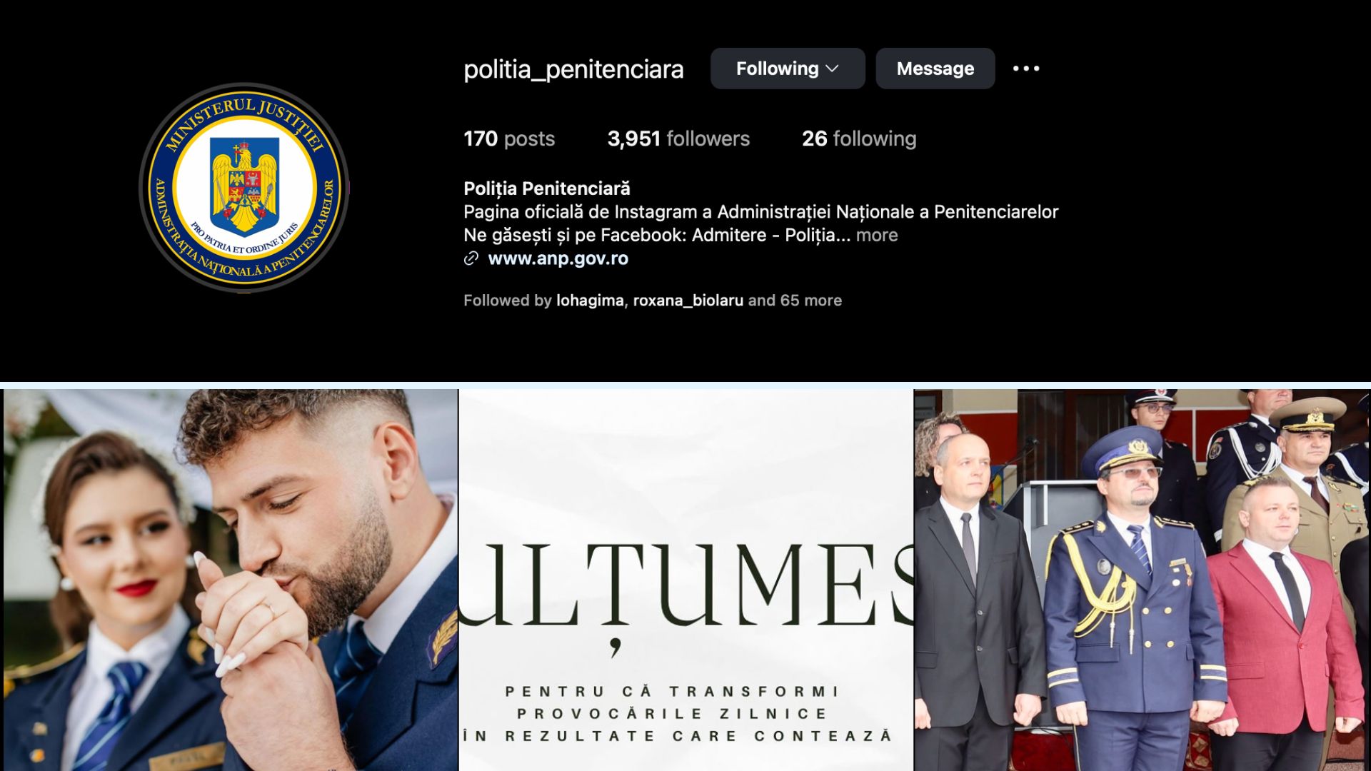 Instagramul Poliției Penitenciare: Hemoragie de pupincurism, falsitate și nimic despre pușcărie