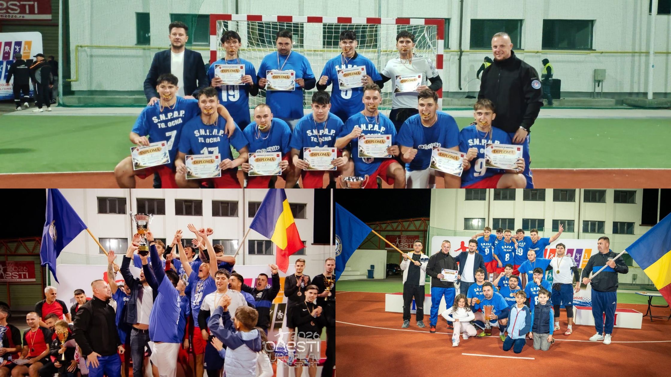 Școala de Poliție Penitenciară Târgu Ocna a câștigat Campionatul de Fotbal Onești 2026. Trofeul a ajuns la penitenciare.